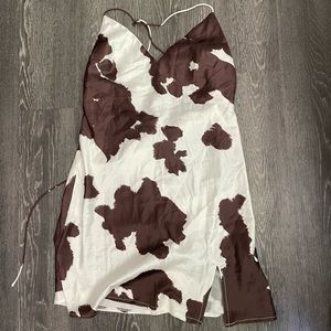 PRINCESS POLLY never worn cow print dress, size 4